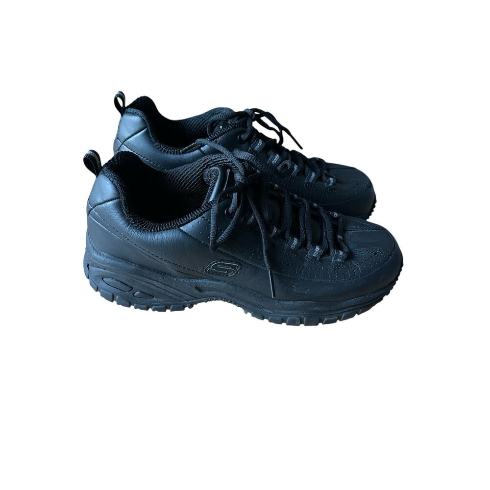 Women’s Skechers Work Black Soft Stride Slip Resistant Size 8.5B  Model #76033 - Picture 5 of 6
